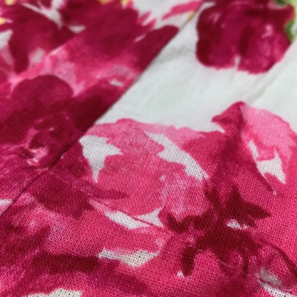 Hollsiter‎ floral print cotton mini skirt, med